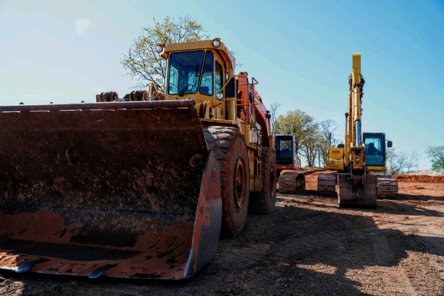 Heavy construction equipment — commercial photography